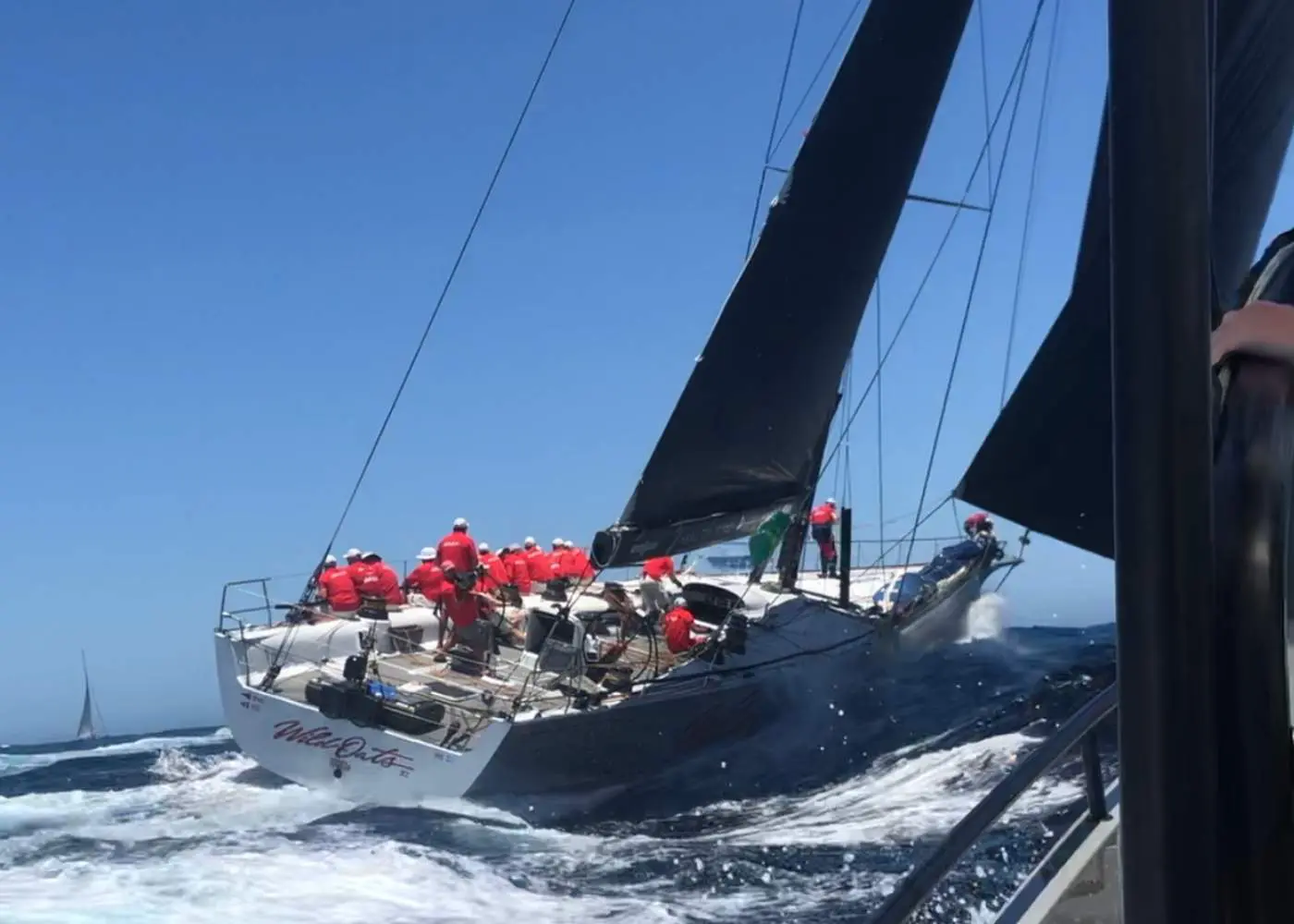 Sydney to Hobart start on an Axopar 28