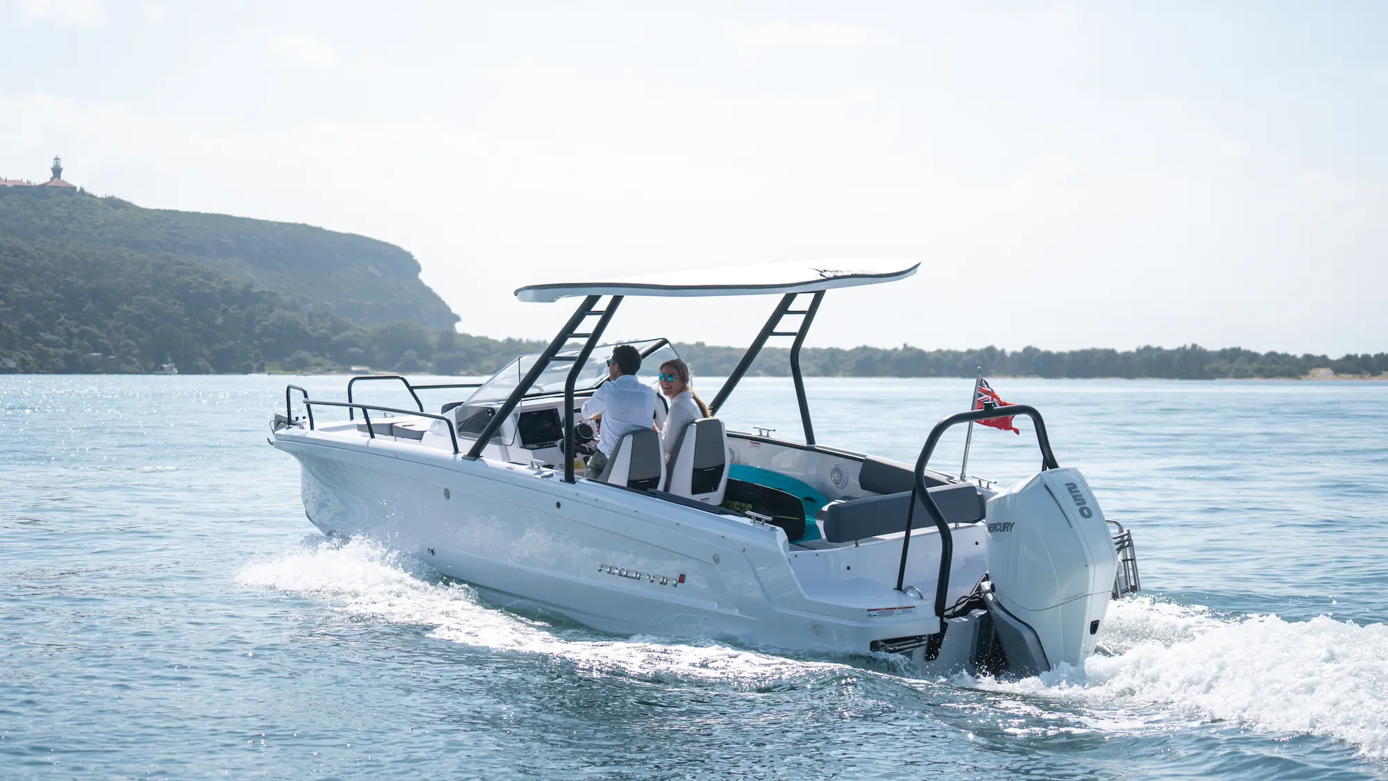 axopar 22 on trailer