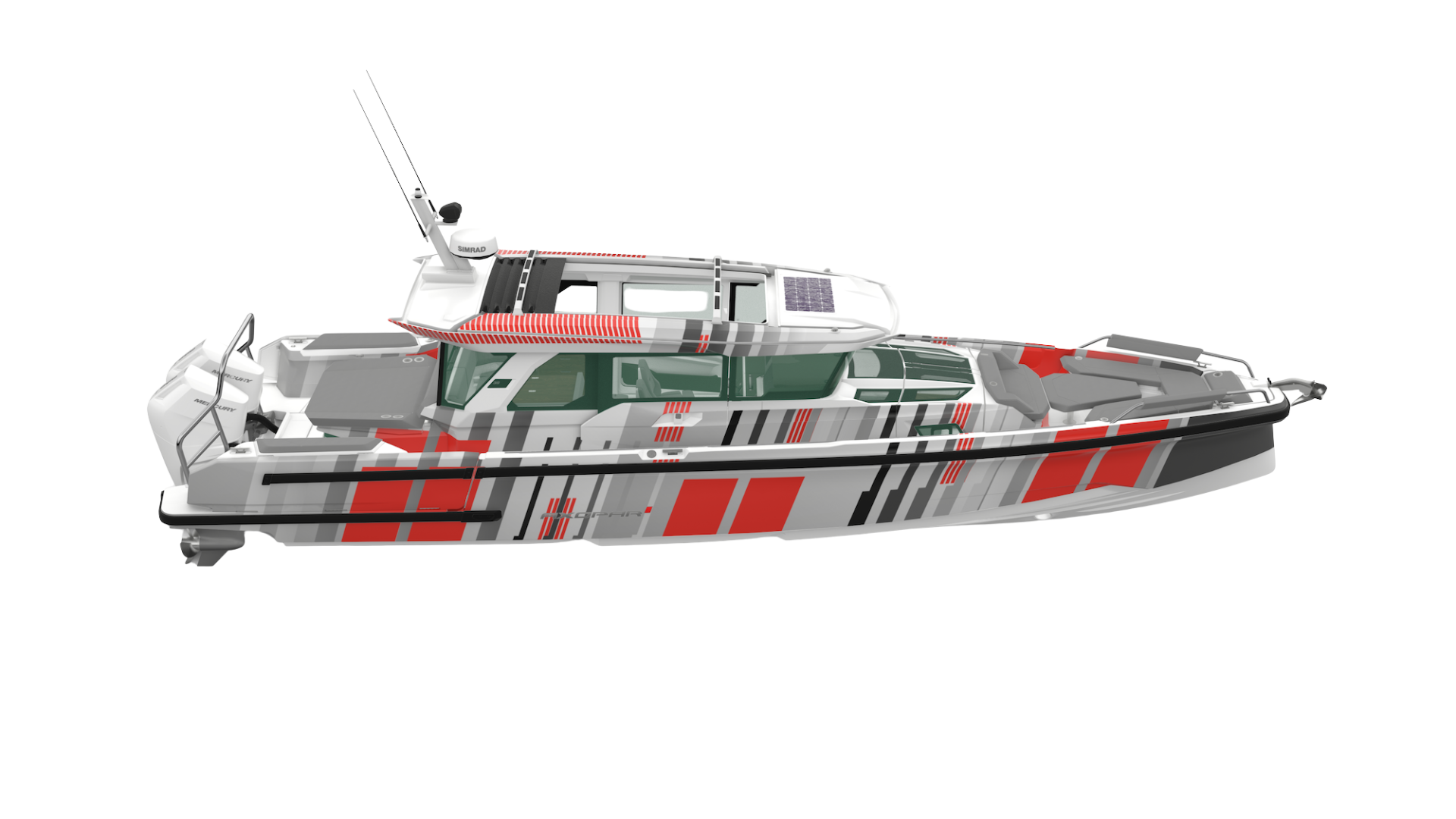 Axopar 37 X Sun Top Side View