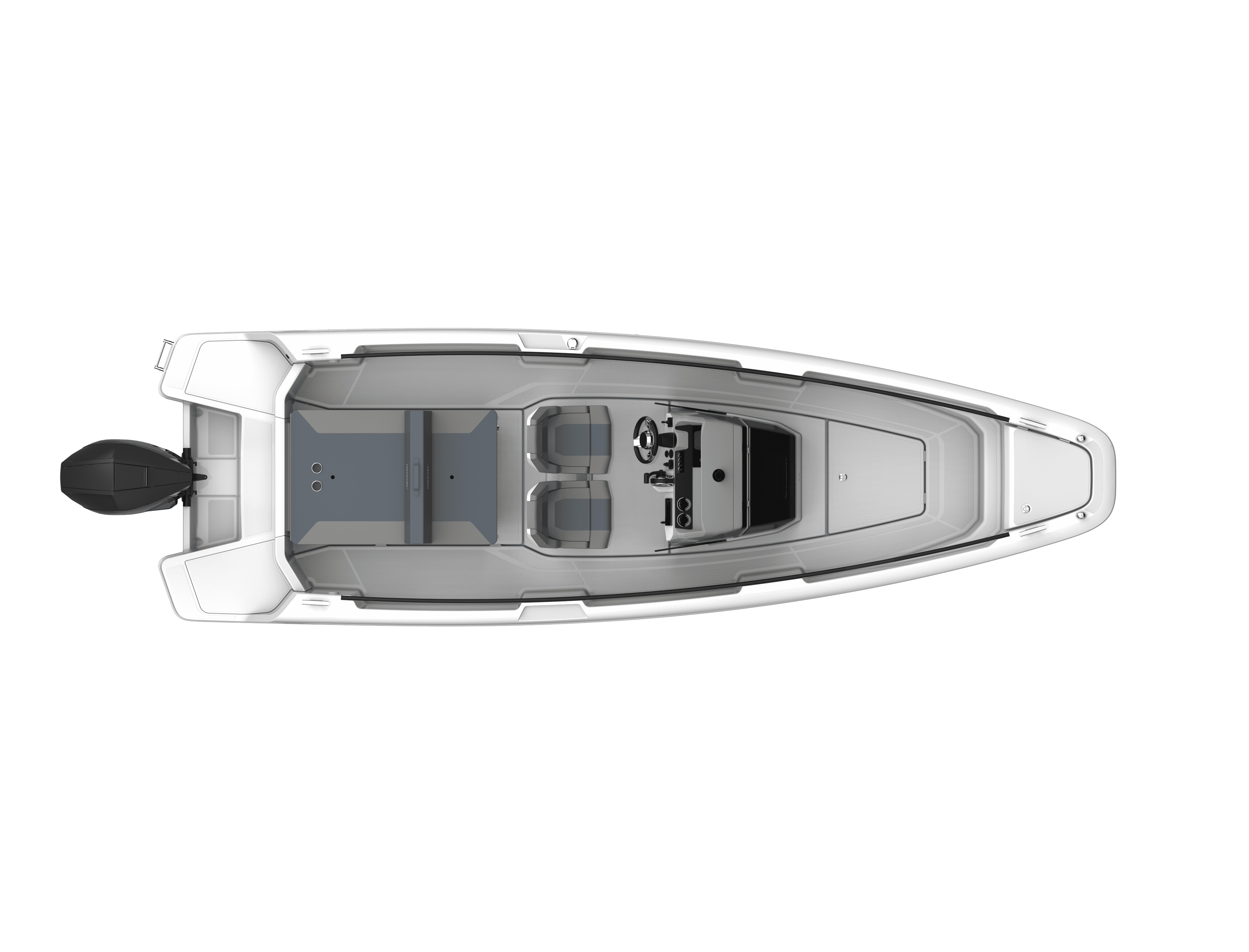 Axopar-22-Spyder-w.-Multistorage-Top-view