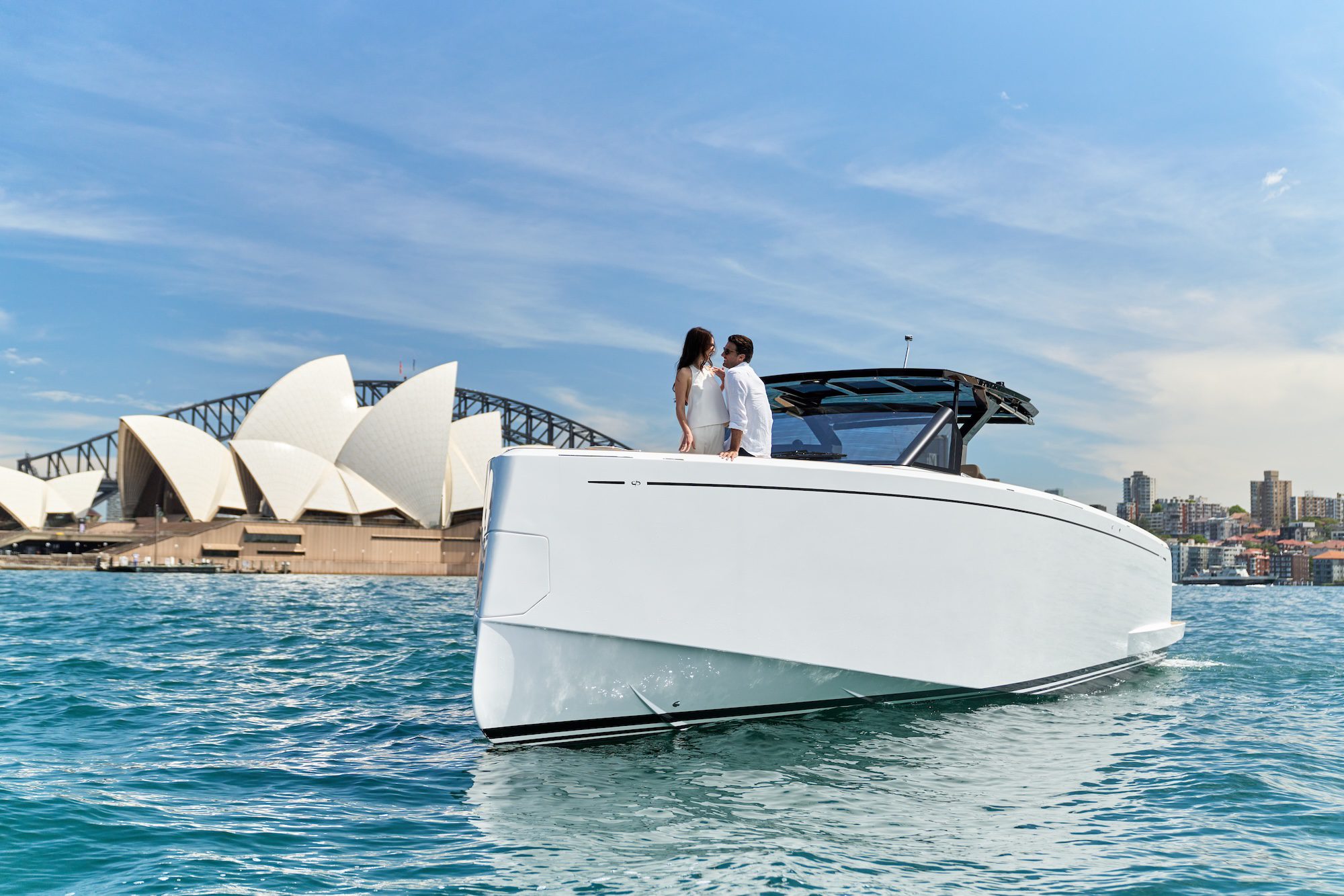 DSC02582 Driving the Pardo 50 yacht on the water