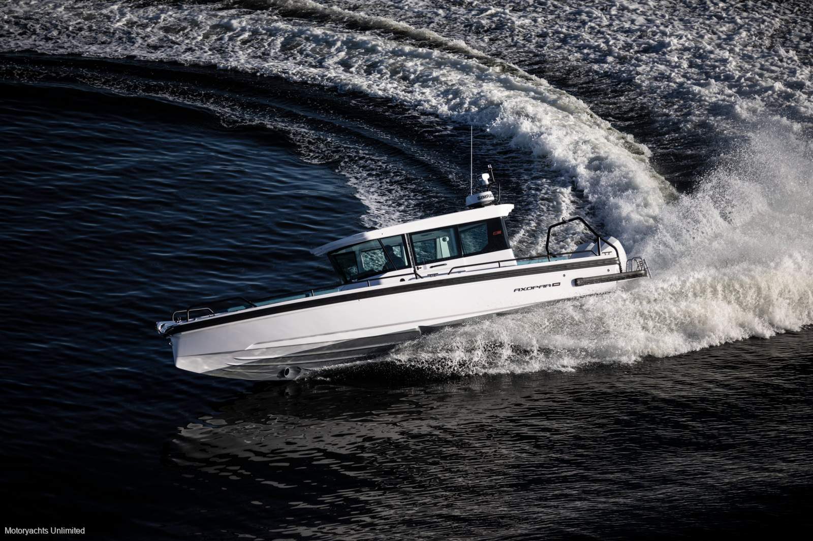 Axopar 37 X Sun Top Side View