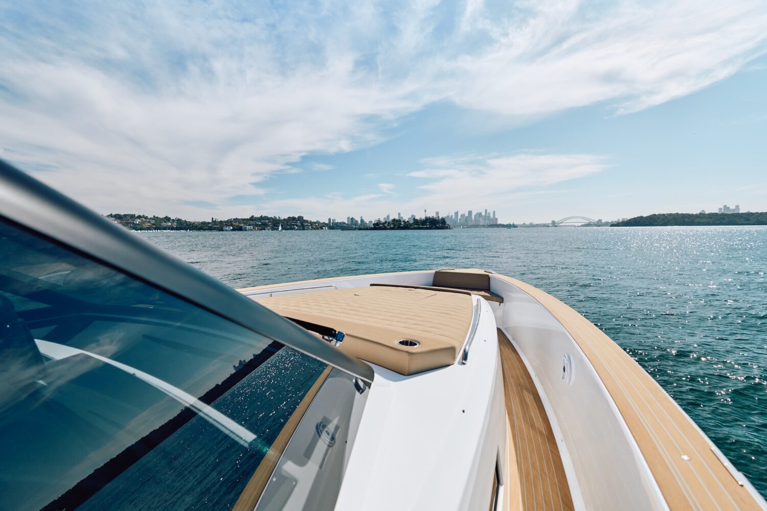 Pardo 50 yacht detail bow