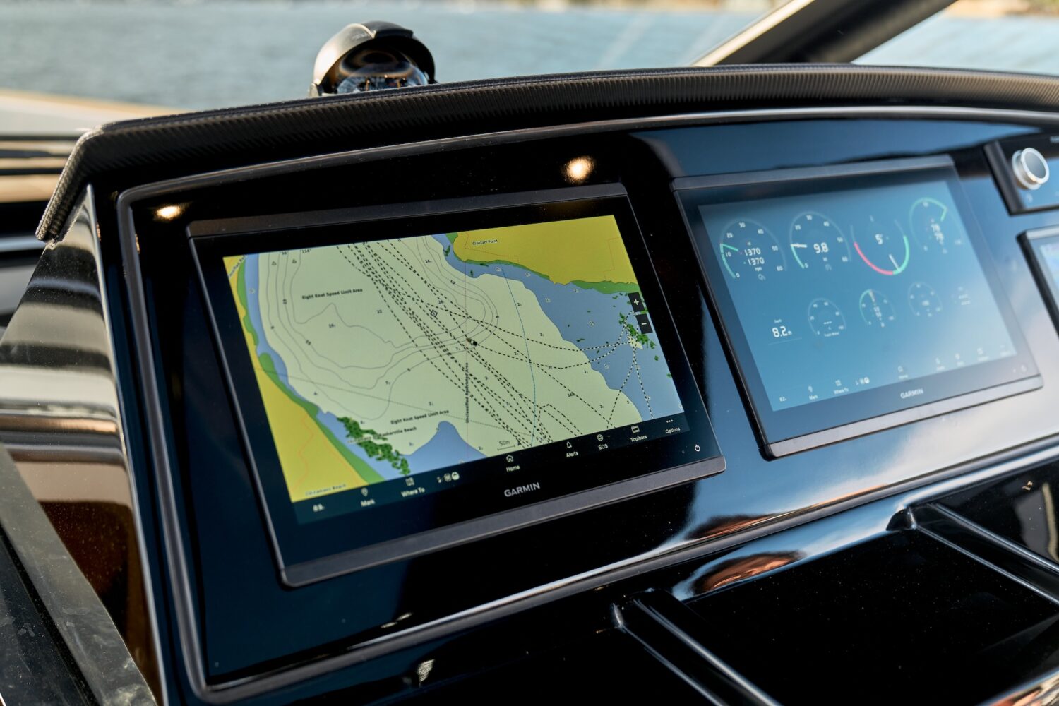 Pardo 50 yacht detail helm station