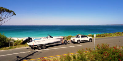 axopar 22 on trailer